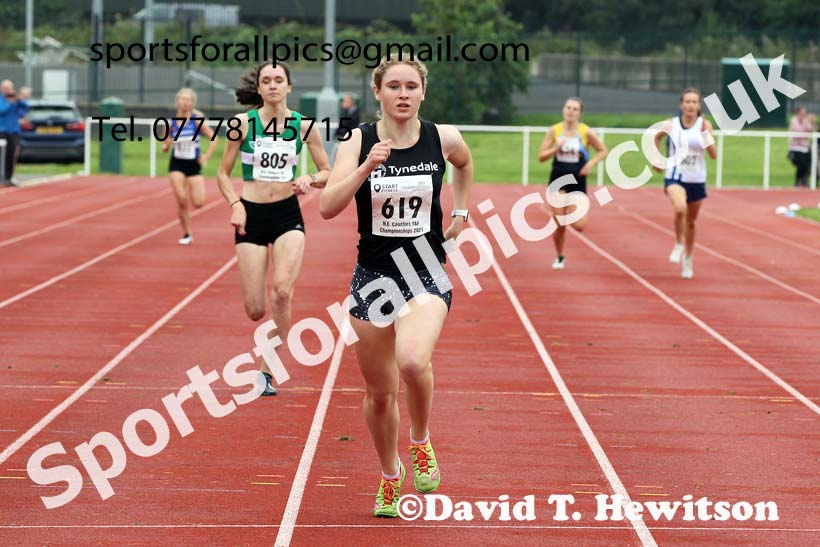 Women and Girls 400 metres, 2021 North Eastern Track and Field Champs., Middesbrough. Photo: David T. Hewitson/Sports for All Pics